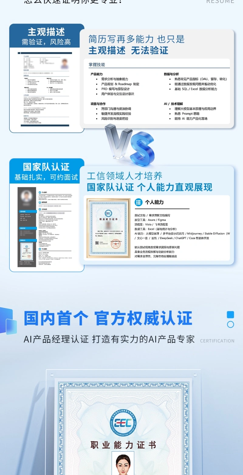 AI产品经理 - 考证班（高级）